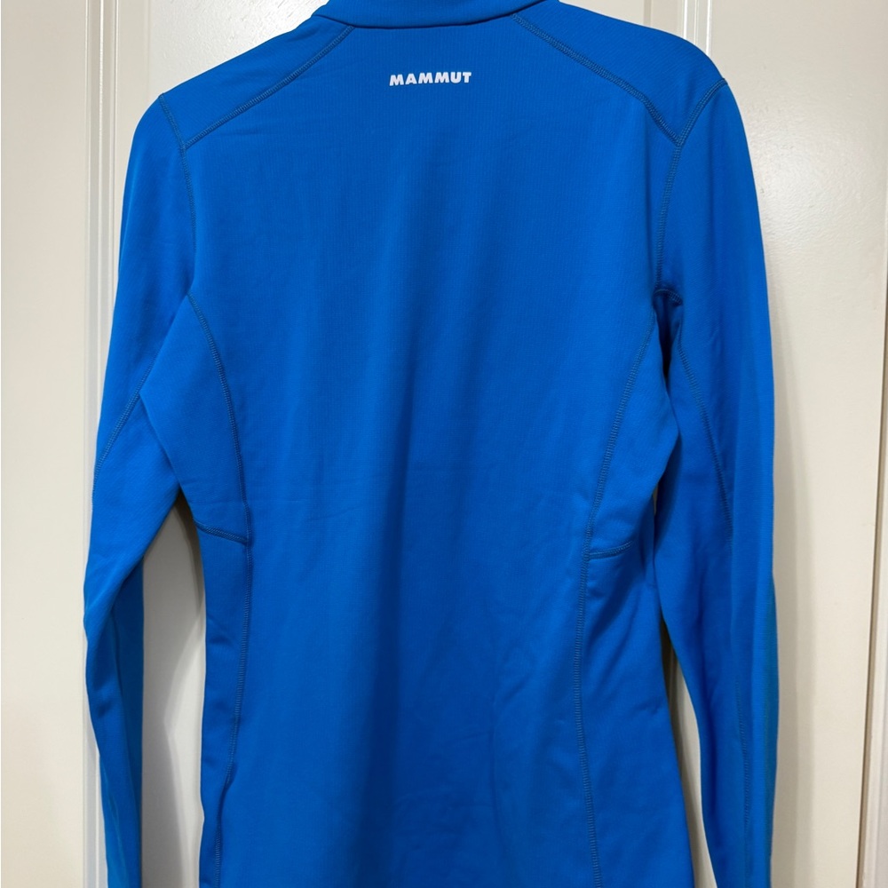 NWT Mammut Bright Blue Quarter-Zip Pullover Size S - Picture 4 of 4